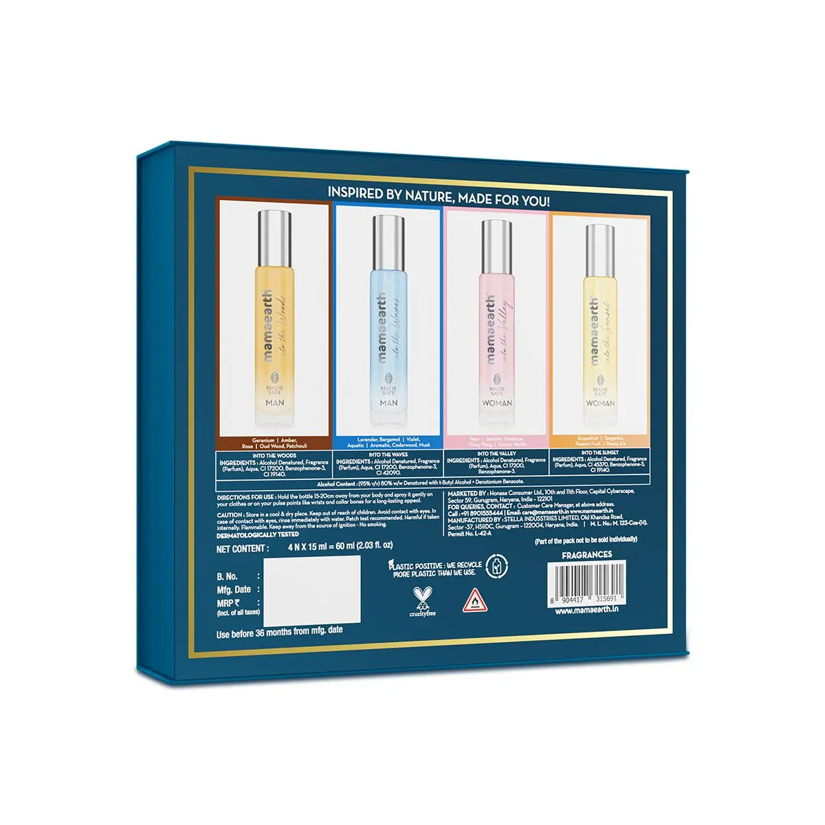 Mamaearth Perfume Gift Set of 4 for Men & Women view 8