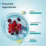 Pilgrim French Red Vine & Retinol Youthful Glow Anti-Ageing Night Gel Creme Refine Skin Texture view 4