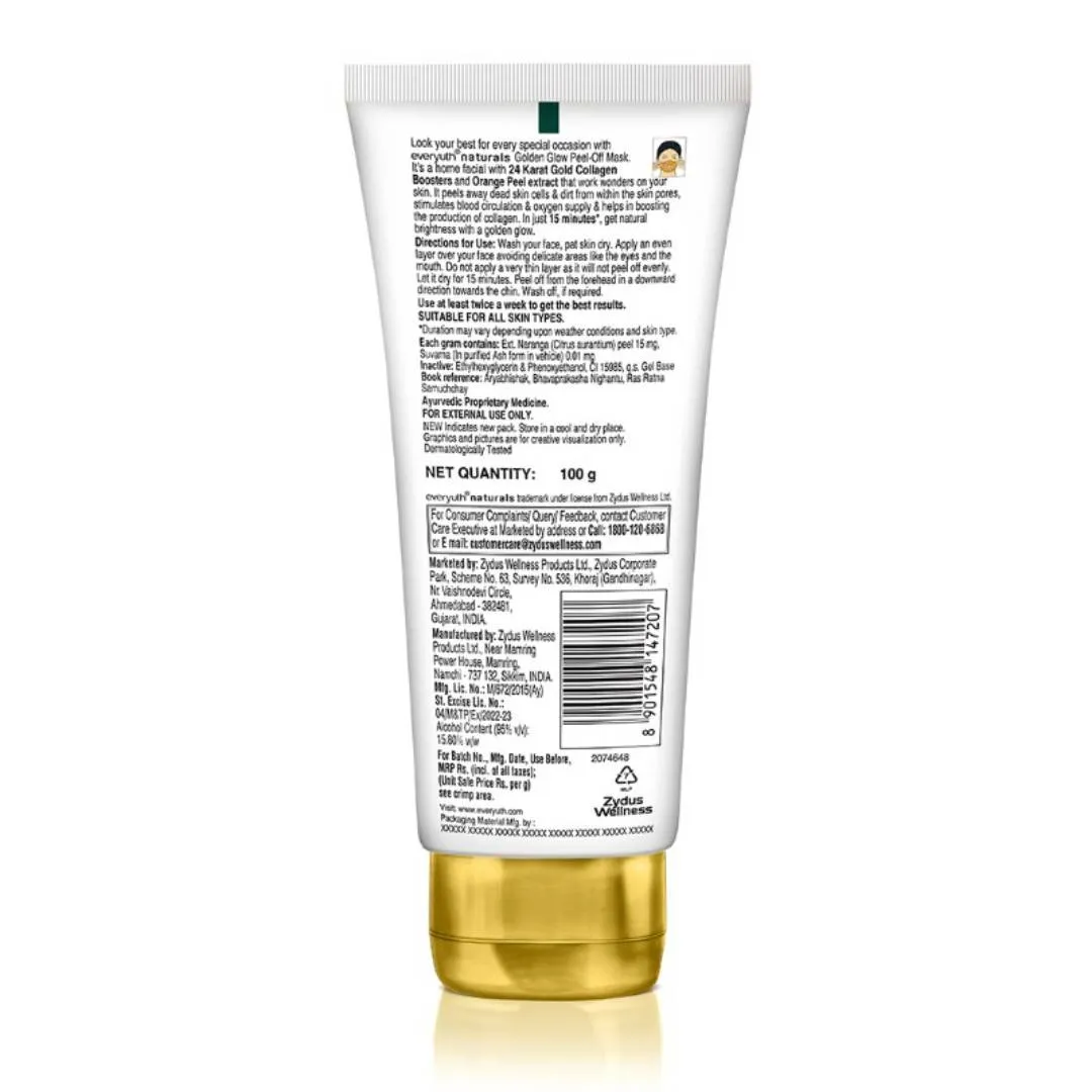 Everyuth Naturals Advanced Golden Glow Peel Off Mask for Instant Glow Skin