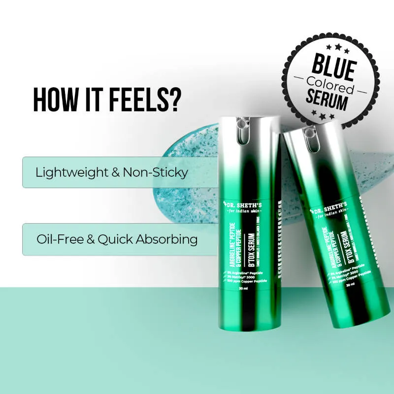 Dr. Sheth's Argireline Peptide & Copper Peptide Botox Serum