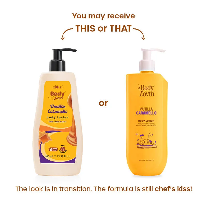 Plum BodyLovin Vanilla Caramello Bestselling Body Lotion for Dry, Normal & All Skin type
