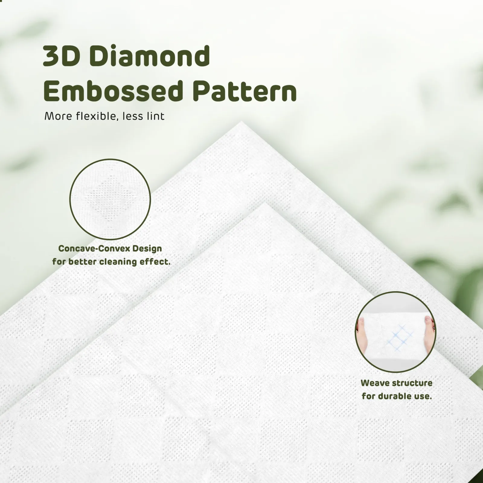 Aiwibi 100% Biodegradable Dry Wipes