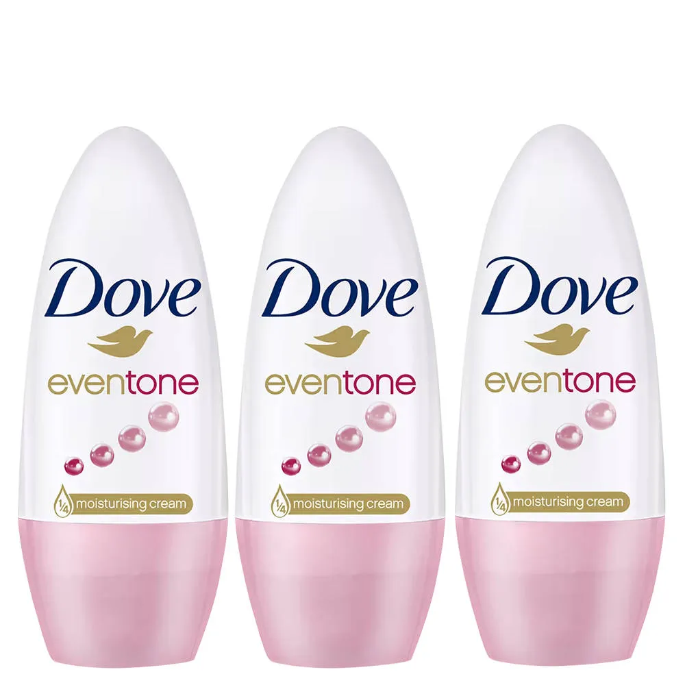 Dove Eventone Deodorant Roll On Pack Of 3