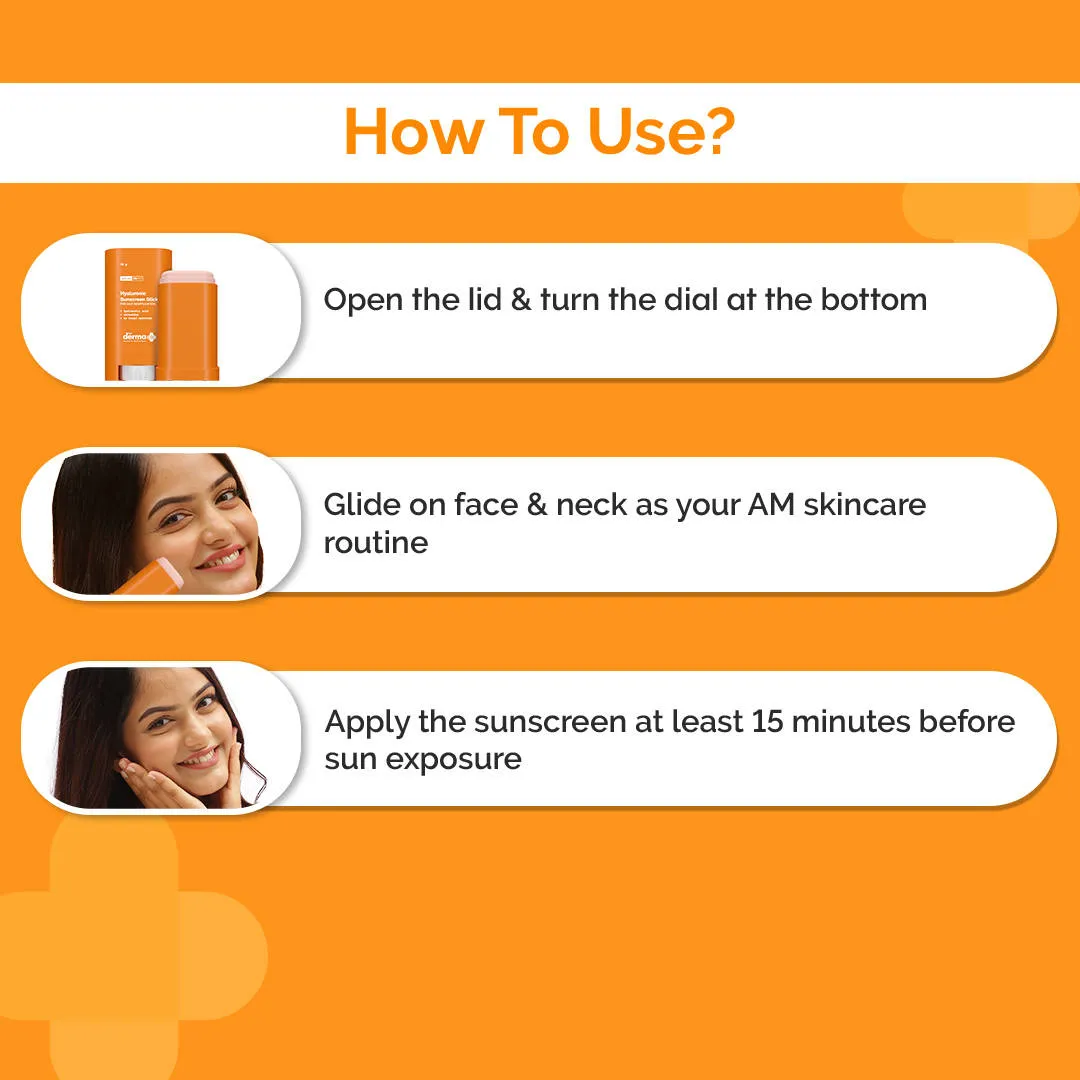 The Derma Co Hyaluronic Sunscreen Stick For All Skin Types With SPF 60 & Pa++++
