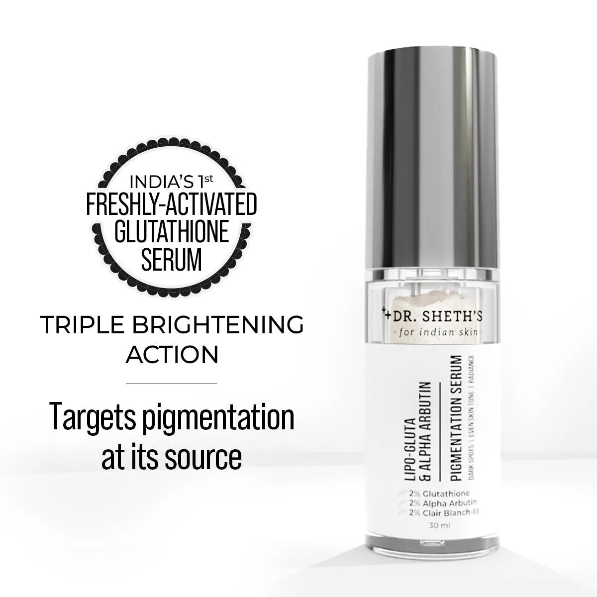 Dr. Sheth's Lipo-Gluta & Alpha Arbutin Pigmentation Serum
