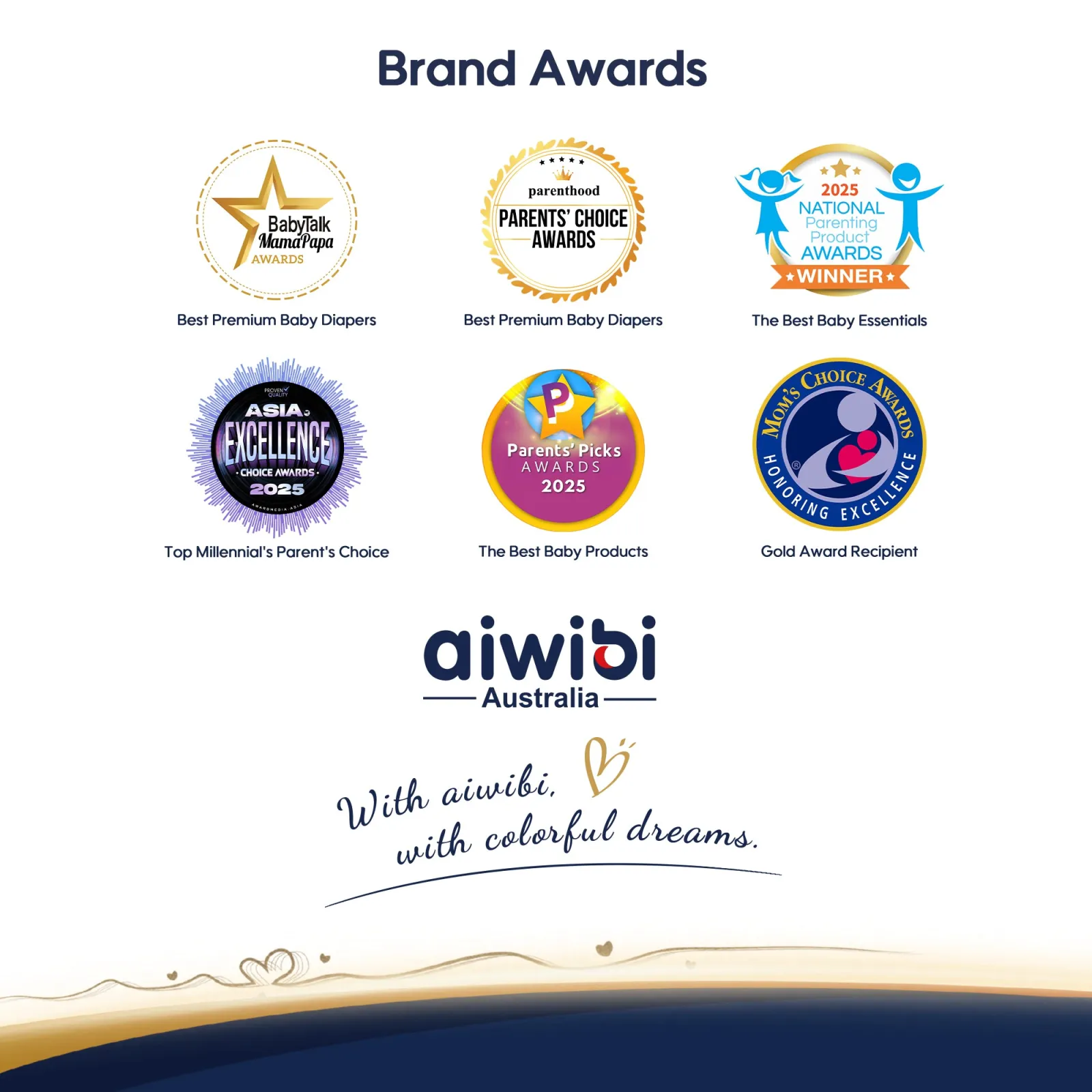 Aiwibi Premium Natural Newborn Diapers