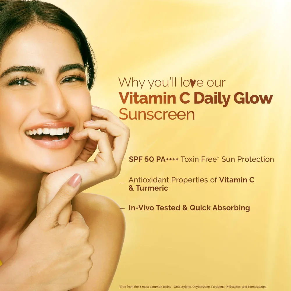 Mamaearth Vitamin C Daily Glow Sunscreen SPF 50 PA++++