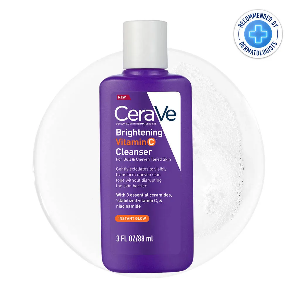 CeraVe Brightening Vitamin C Face Wash For Dull & Uneven Skin
