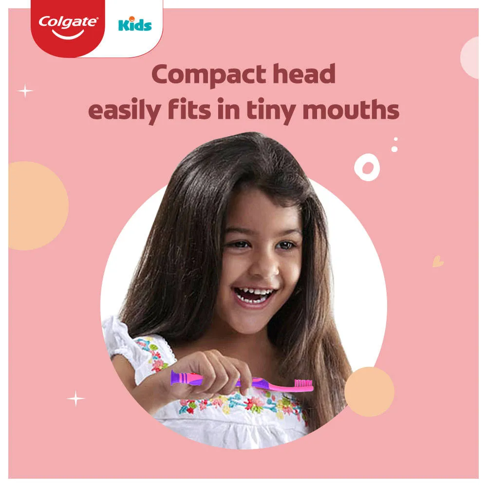 Colgate Kids Barbie Toothbrush- Extra Soft with Tongue Cleaner - 5 + Years