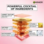 Garnier Fresh & Plump Niacinamide Sorbet Moisturizer, 4.5% Niacinamide Peptide BHA Vitamin C view 6