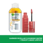 Garnier Maybelline New York Superstay Vinyl Ink Liquid Lipstick + Garnier Oil-Infused Cleansing Water view 2