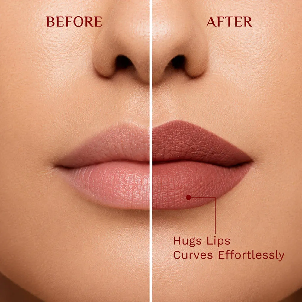 Pilgrim Matte Me Up Velvet Matte Bullet Lipstick Soft, Transferproof & Smudgeproof