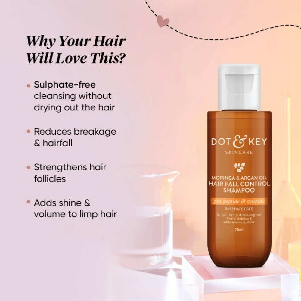Dot & Key Argan Oil Hairfall Control Shampoo With Moringa & Keratin For Dry Hair