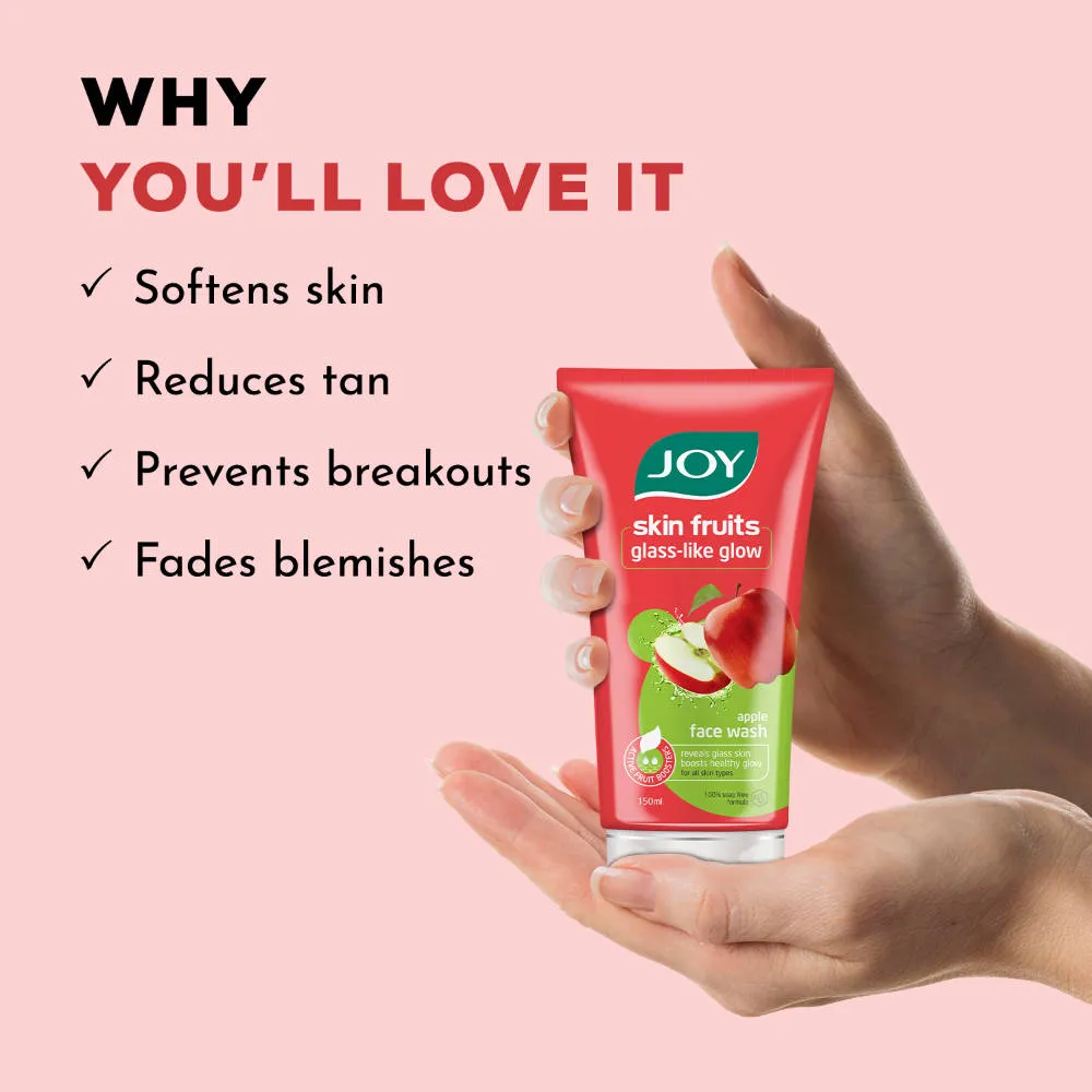 Joy Apple Face Wash For Skin Softening, Dead Skin Removal & Exfoliation For Soft & Supple Skin