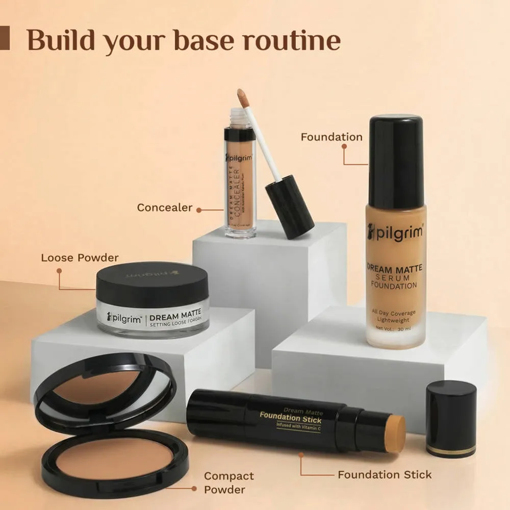 Pilgrim Dream Matte Serum Foundation Hydra-Light Finish with Hyaluronic Acid
