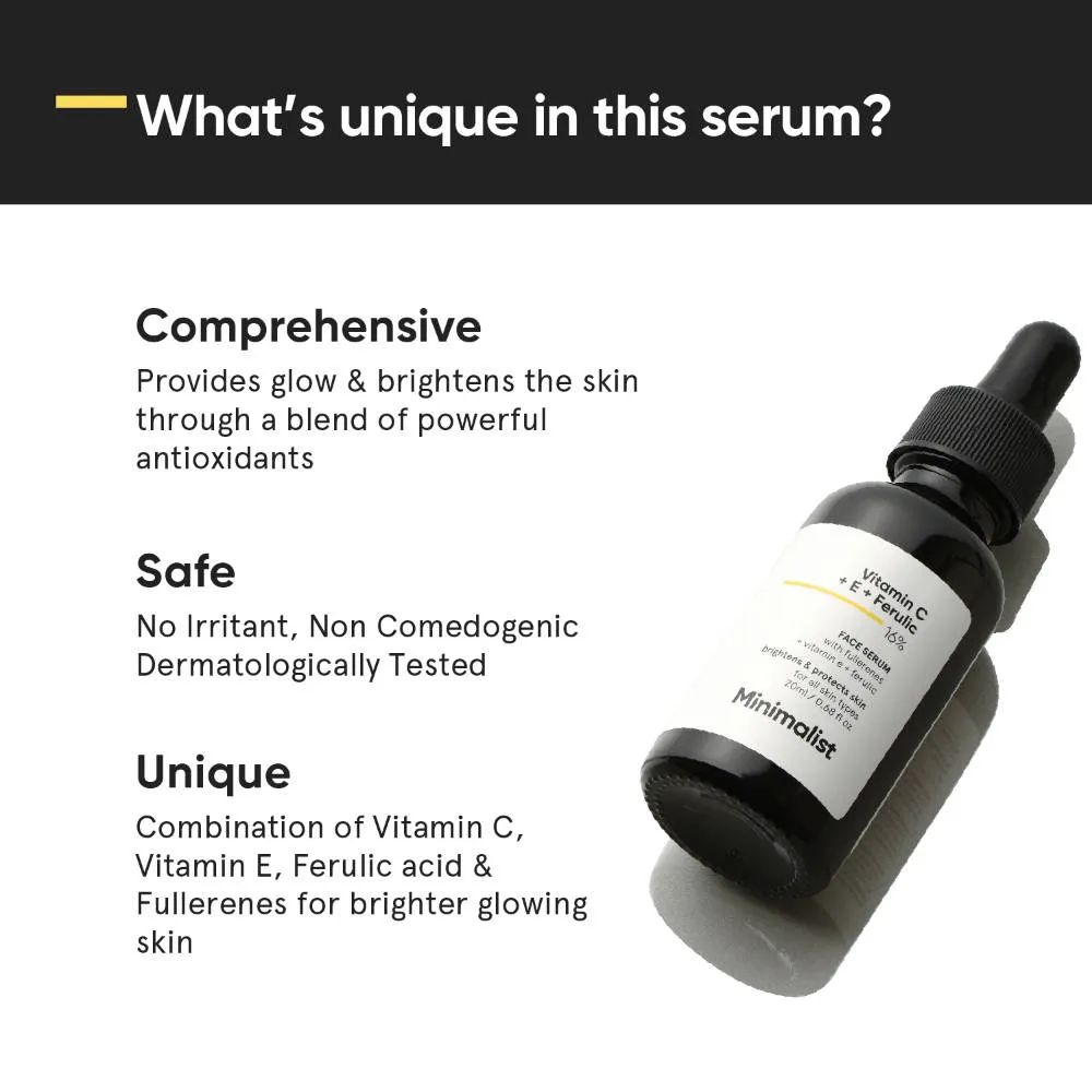 Minimalist Vitamin C + E + Ferulic 16% Face Serum