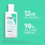 CeraVe Foaming Cleanser Face Wash For Oily Skin with Ceramides, Dermatologist Recommended view 2