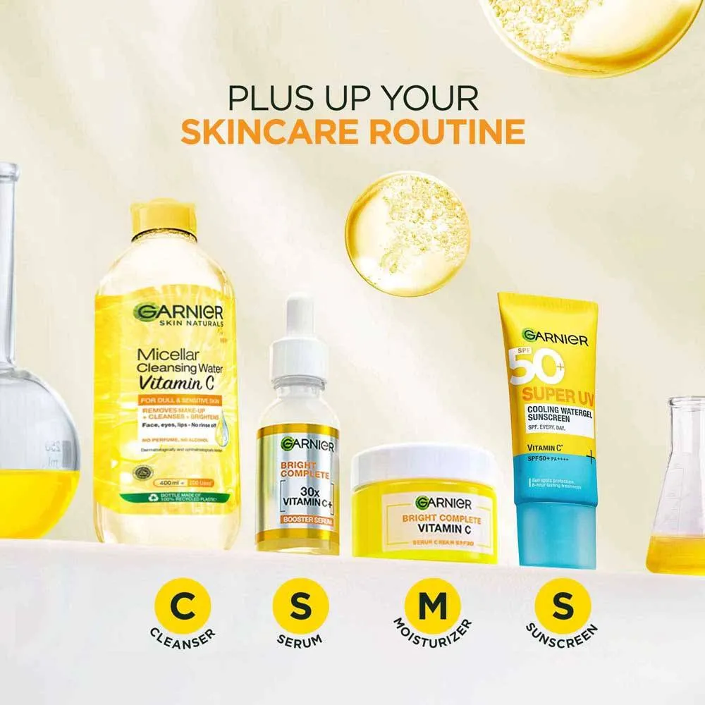 Garnier Vitamin C Micellar Water - Removes Makeup, dust & impurities For Dull Skin