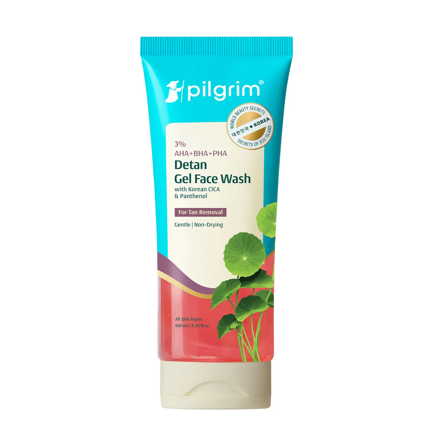Pilgrim 3% AHA + BHA + PHA Tan Removal Gel Face Wash