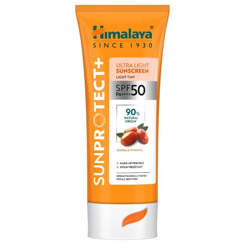 Himalaya Sun Protect+ Ultra Tinted Sunscreen SPF 50 PA++++ Makeup Friendly, Sweat Resistant