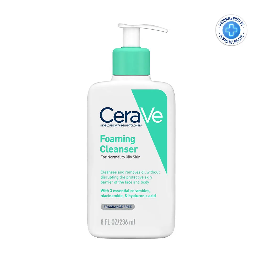 CeraVe Facewash & PM Moisturizer Combo with Ceramides - Evening Routine for Oily Skin