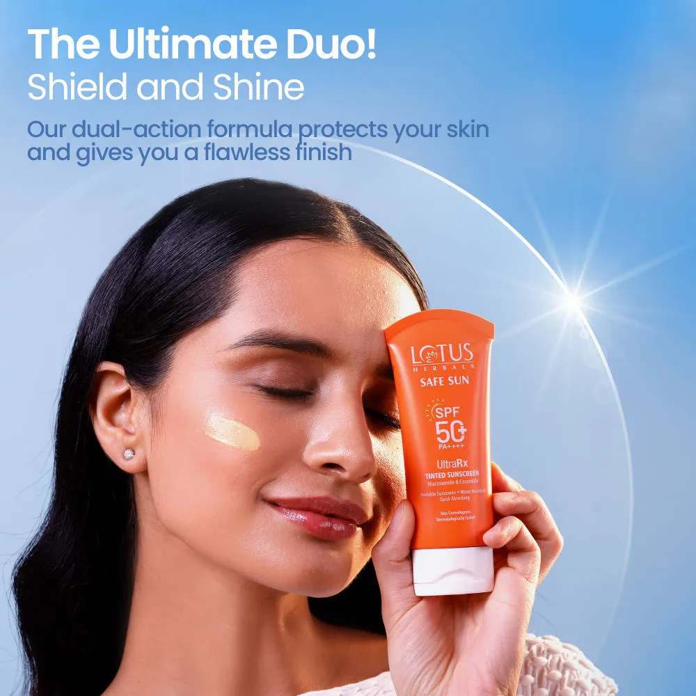 Lotus Herbals Safesun Ultrarx Tinted Sunscreen SPF 50+ PA++++