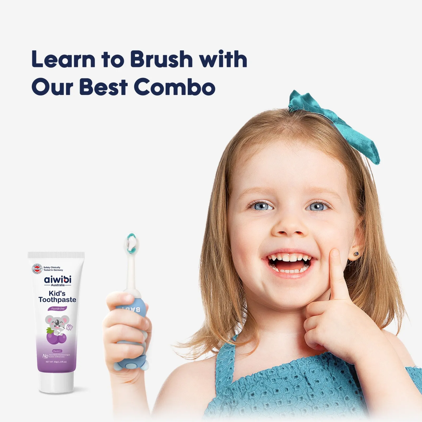 Aiwibi Baby Toothbrush & Toothpaste Set