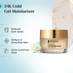 Pilgrim 24k Gold Gel Moisturizer Hyaluronic Acid & Alpha Arbutin for Smooth Radiant Golden Glow Skin view 4