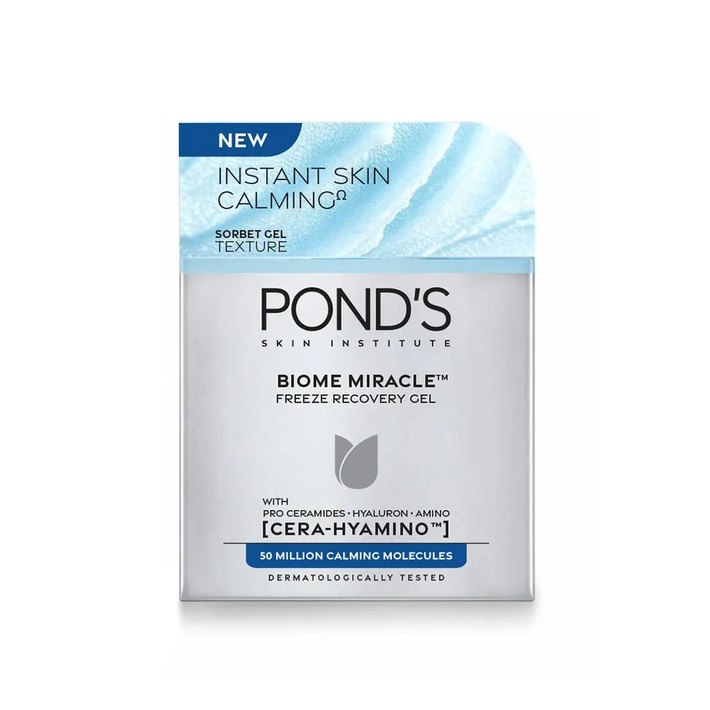 Pond's Ponds Biome Miracle Freeze Recovery Moisturizer Gel, for 95% Calmer Skin