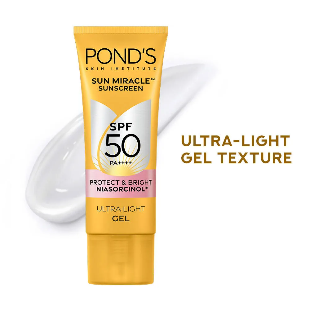 Pond's POND’S Sun Miracle SPF 50 PA+++ Crème Gel Sunscreen - Protect & Bright, With Niacinamide