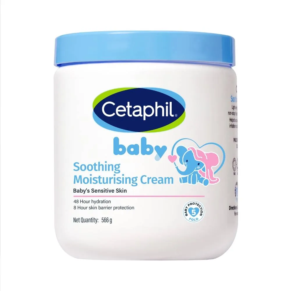 Cetaphil Baby Soothing Moisturising Cream, 48 Hour Hydration, 8 Hour Barrier Protection