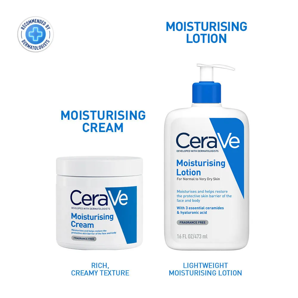 CeraVe Moisturizing Body Lotion for Normal to Dry skin with Ceramides, Dermatologist recommended