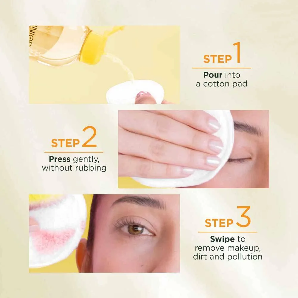 Garnier Vitamin C Micellar Water - Removes Makeup, dust & impurities For Dull Skin