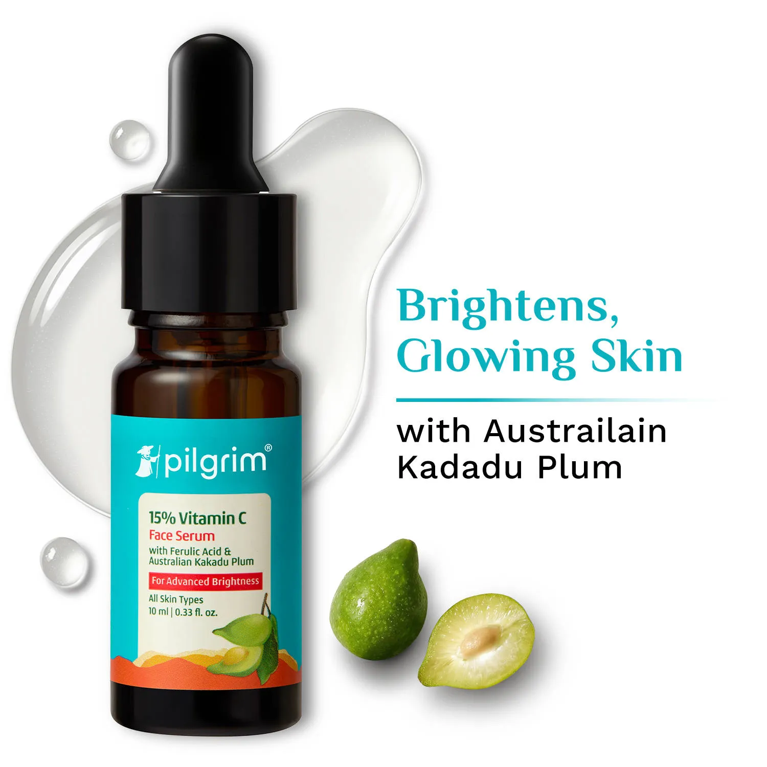 Pilgrim 15% Vitamin C Serum for Advance Brightening Fades Hyperpigmentation & Dark Spots Anti Aging
