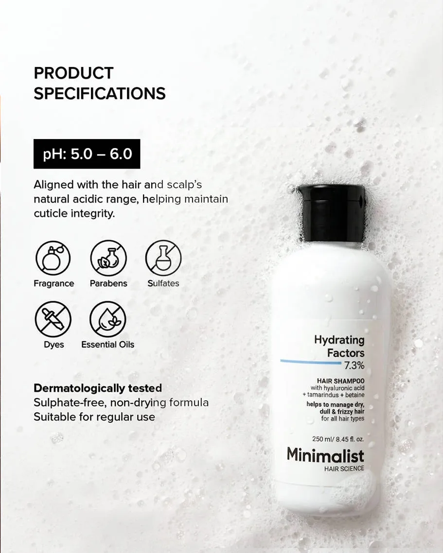 Minimalist Hydrating Factors 7.3% Hair Shampoo