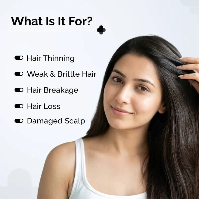 The Derma Co Peptide- Stem Cell Hair Fall Control Shampoo Reduces Hair Fall & Improves Scalp Health