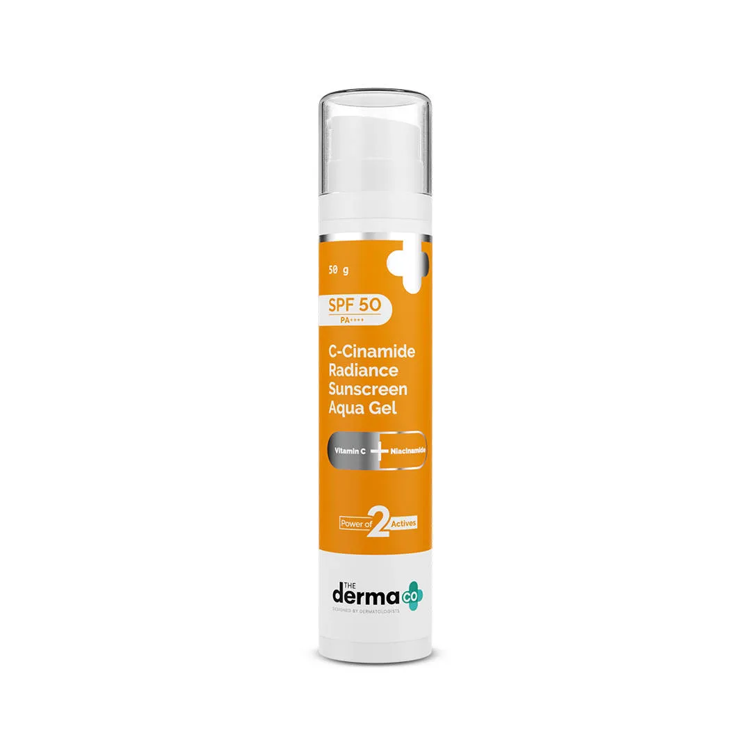 The Derma Co C-Cinamide Sunscreen SPF 50 Aqua Gel PA++++ With Vitamin C & Niacinamide