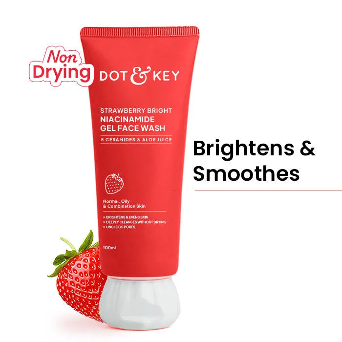 Dot & Key Strawberry Bright Niacinamide Gel Face Wash
