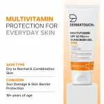 Dermatouch Multivitamin SPF 50 Pa++++ Sunscreen Gel for Sun Damage & Skin Barrier Repair view 13