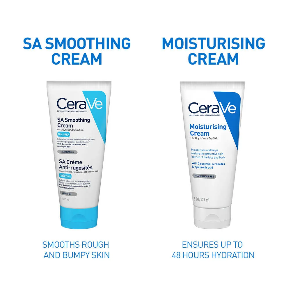 CeraVe SA Smoothing Cream for exfoliating Rough & Bumpy Skin With Salicylic Acid