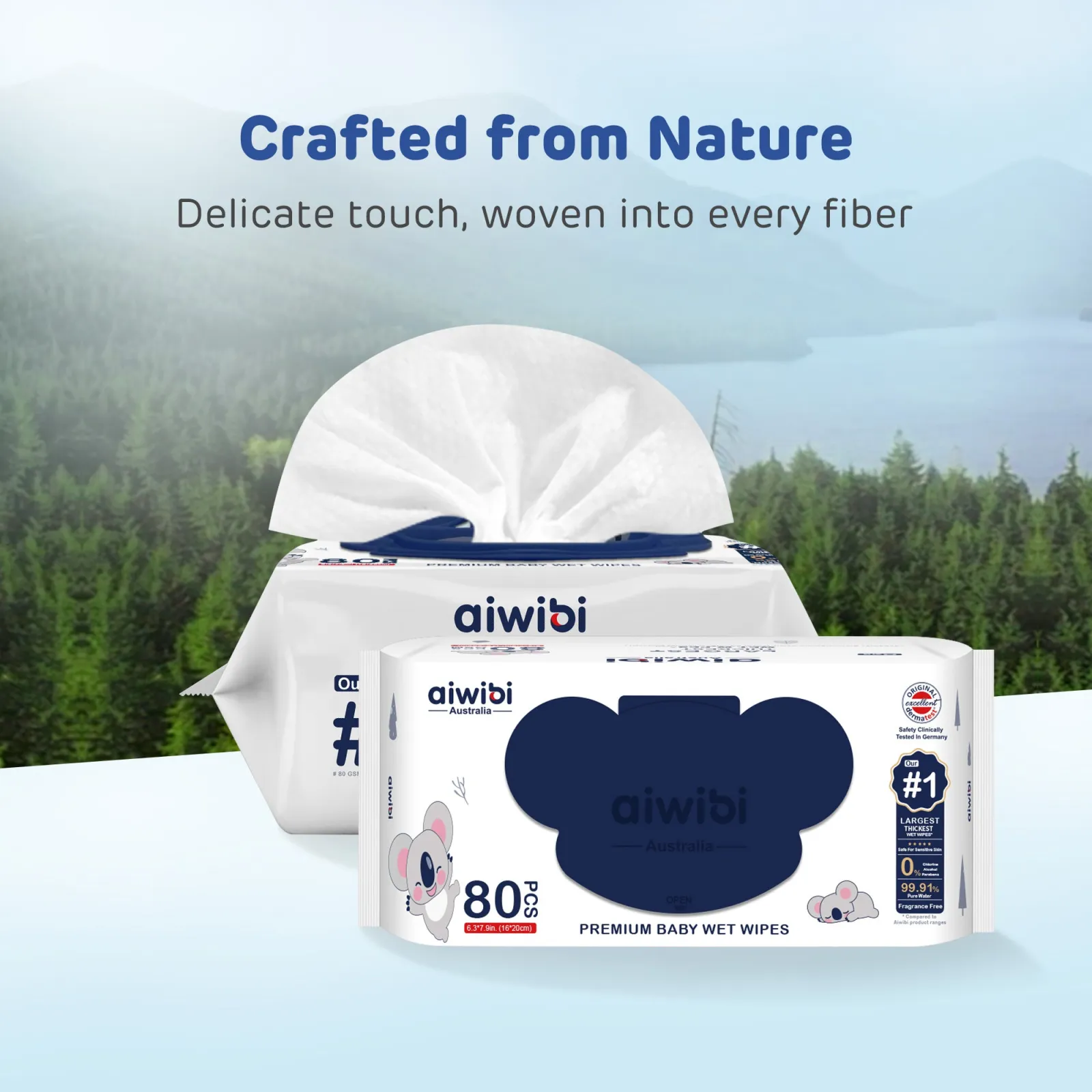 Aiwibi #1 Thickness Premium Baby Wet Wipes