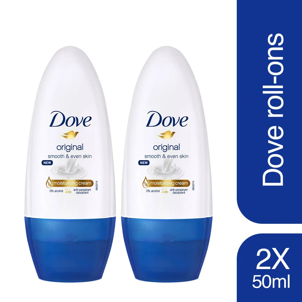Dove Original Deodorant Roll On Pack Of 2