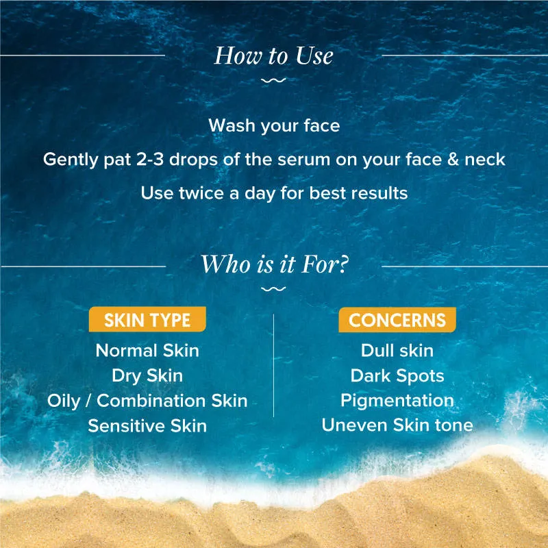 Aqualogica Glow+ Concentrate Face Serum with Vitamin C, Papaya & Hyaluronic Acid