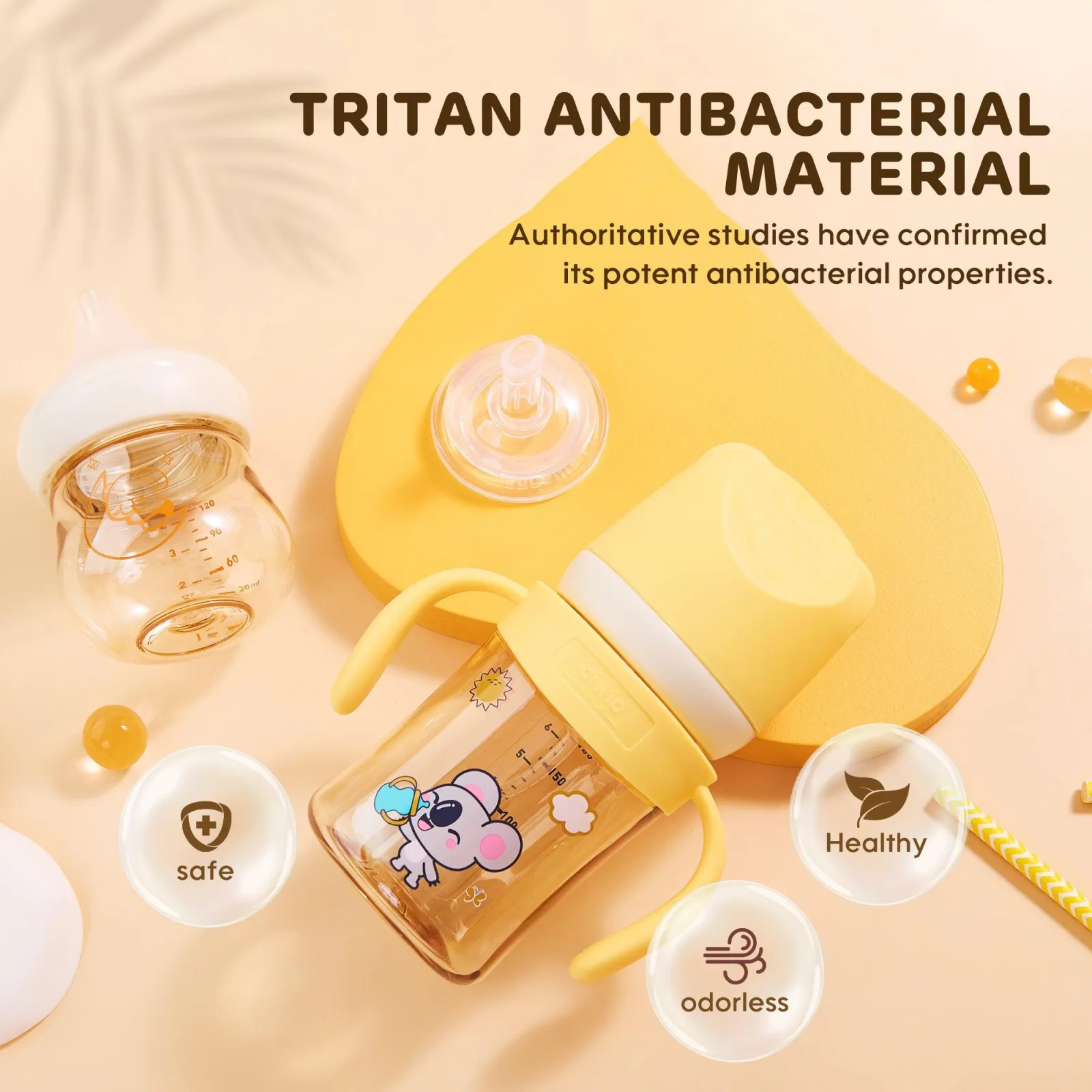 Aiwibi Tritan Shatter-Resist Lightweight Feeding Bottle 120ml