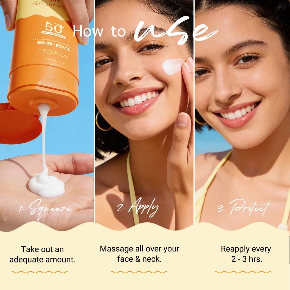 Aqualogica Glow+ Dewy Sunscreen Gel SPF 50+ PA++++