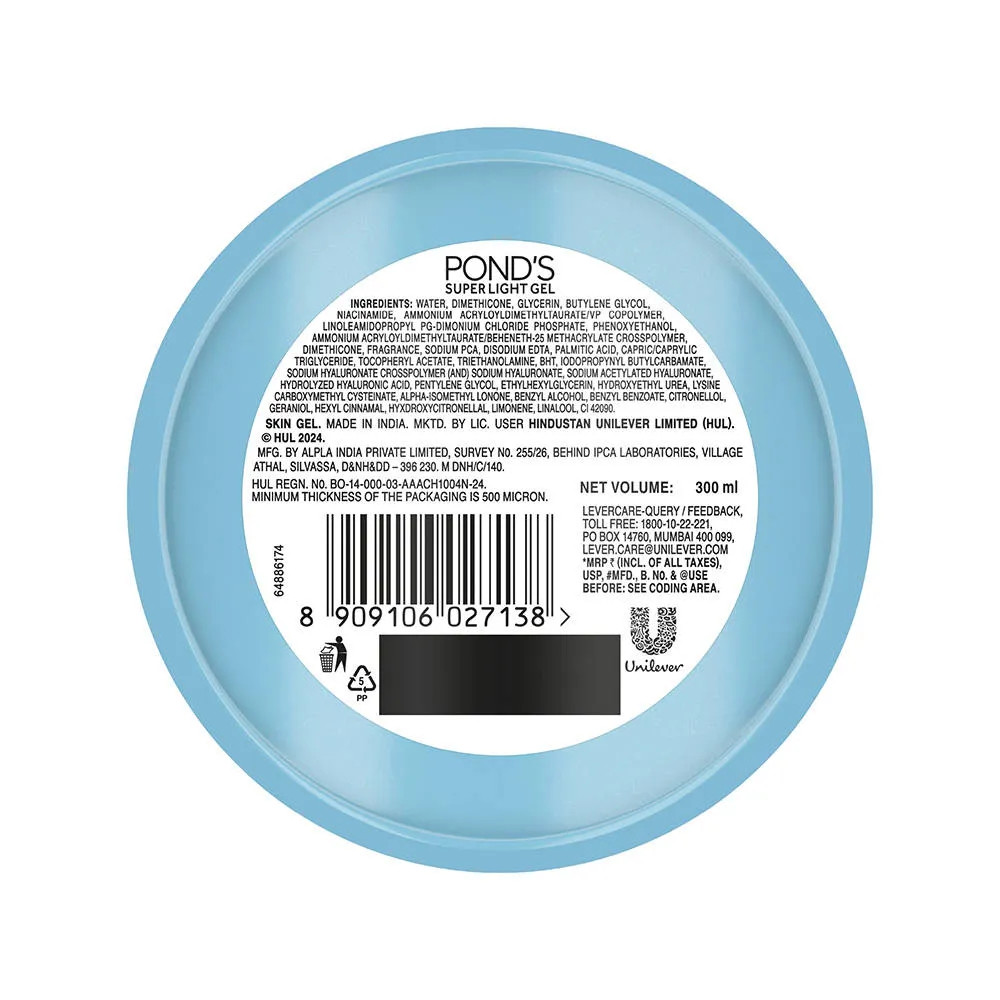 Pond's Ponds Super Light Gel Oil-Free Moisturize With Hyaluronic Acid & Vitamin E