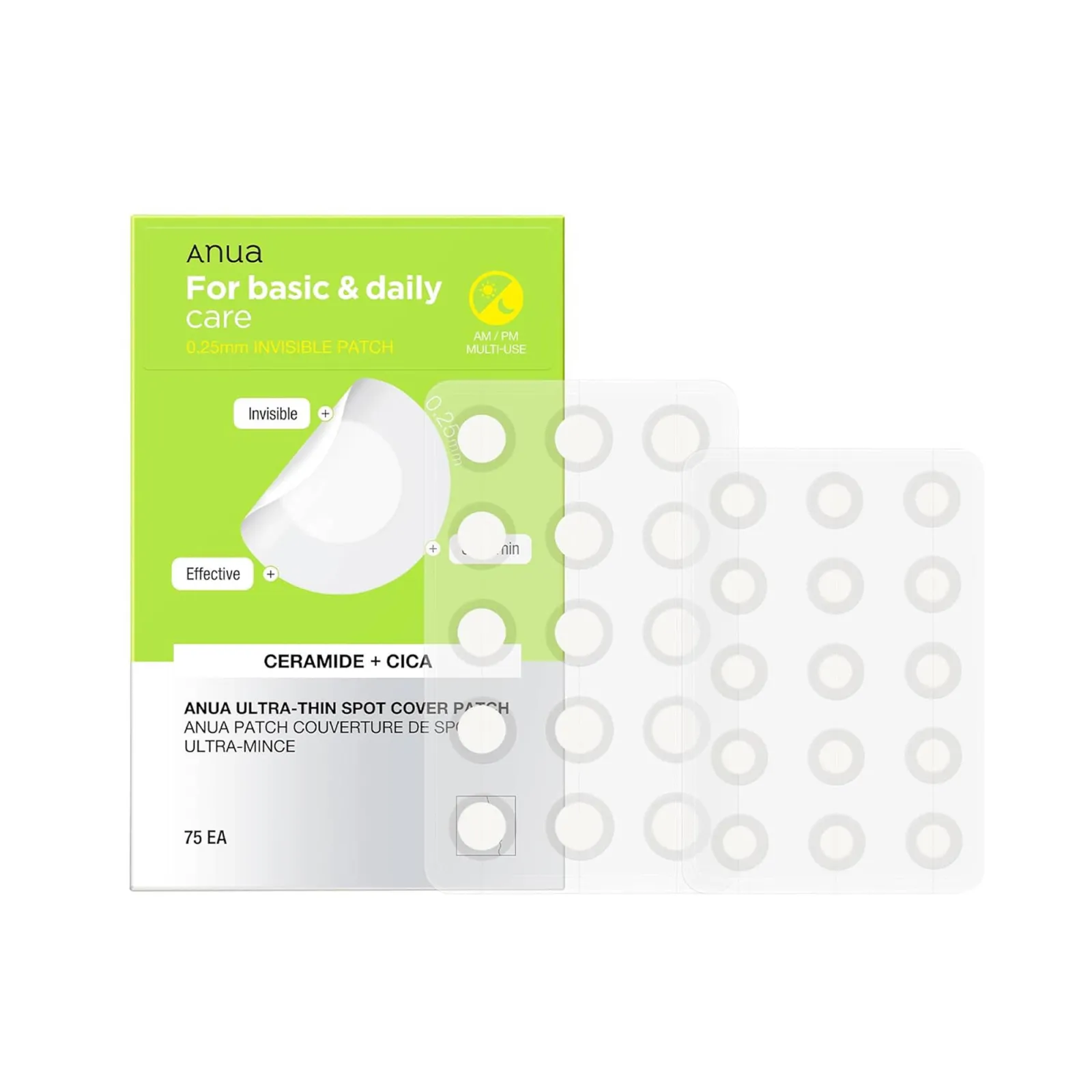 Anua Ultra-Thin Spot Cover Patch Invisible Hydrocolloid Acne Patches, Soothes & Reduces Breakouts