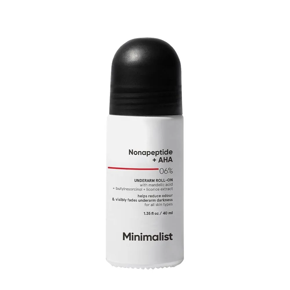 Minimalist Nonapeptide + AHA 06% Underarm Roll On For Odour-Free & Even Skin Tone
