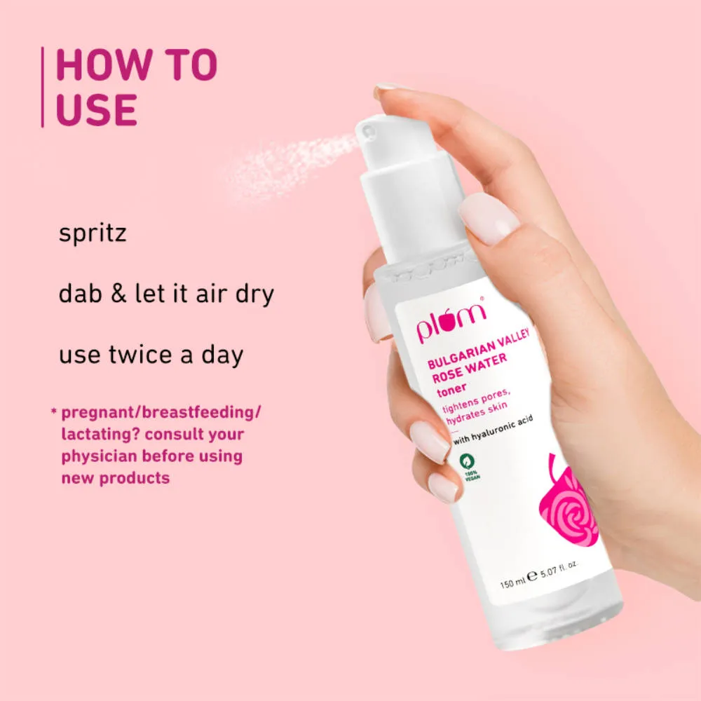 Plum Bulgarian Valley Rose Water Toner - Pack Of 2