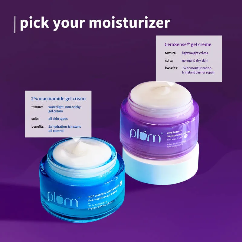 Plum Cerasense Barrier Repair Face Moisturizer With Ceramides & Peptides For Dry, Sensitive Skin